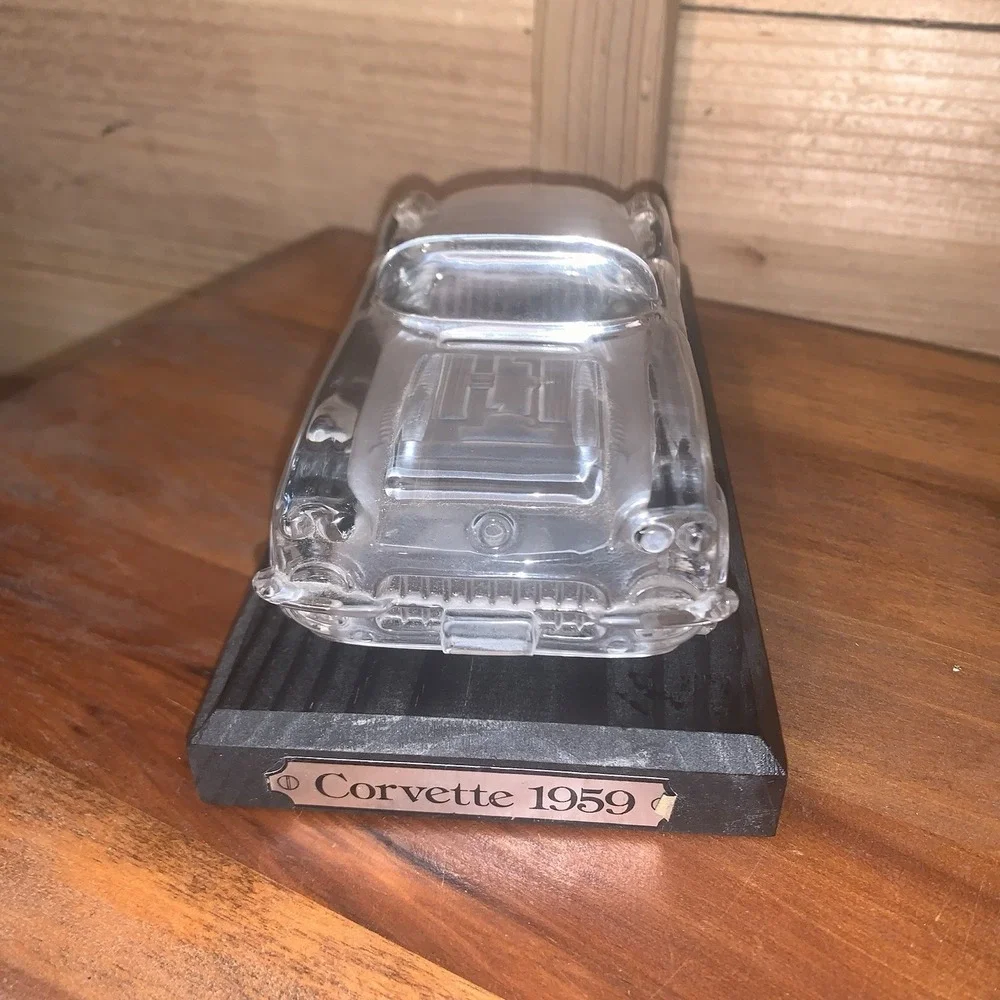 1959 Hofbauer Corvette Glass Frosted Crystal Car Model 7